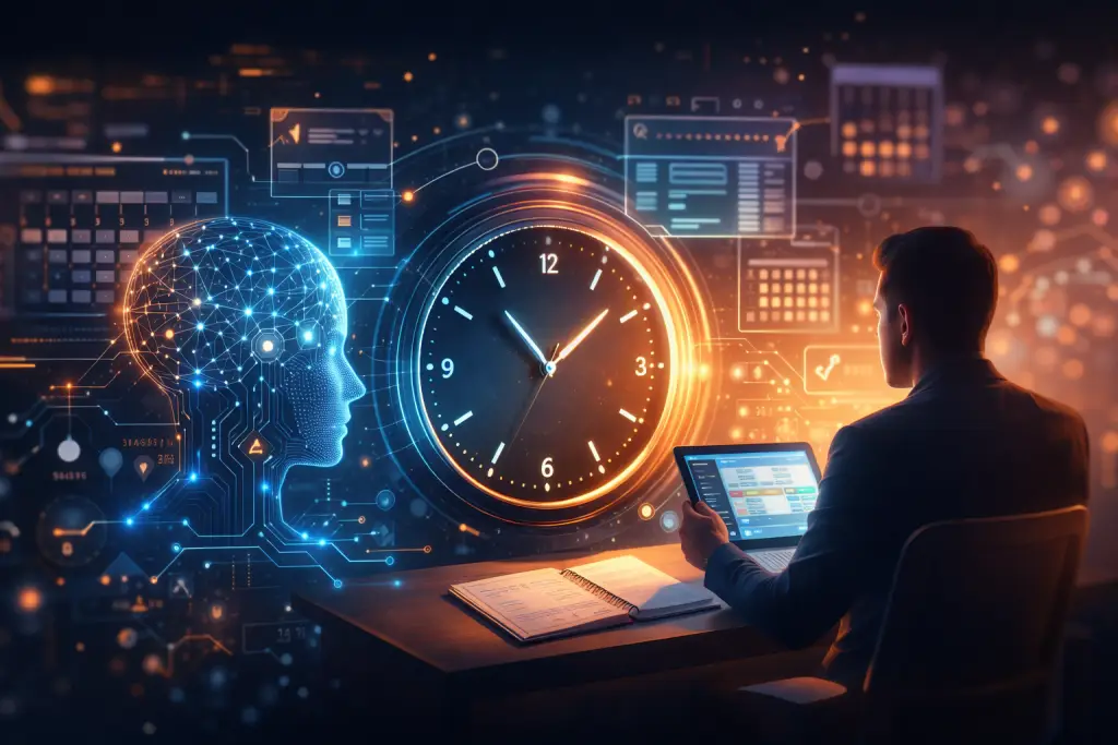 Fiktives Zeitmanagement mit KI